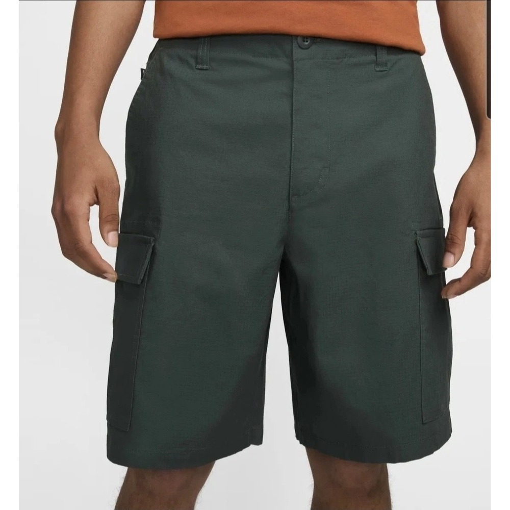 Nike‎ Skateboard Kearny Cargo Shorts Vintage Green Men's Size 26 New